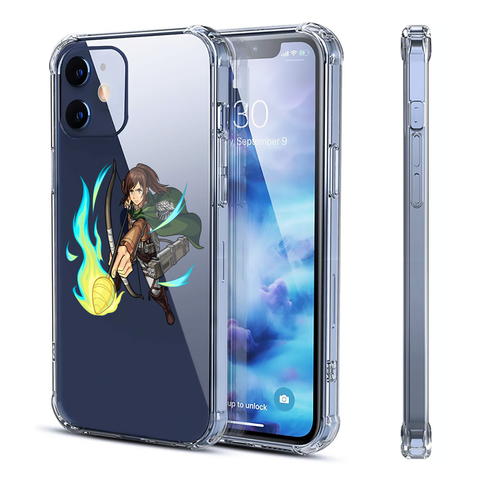 （画像用） 進撃の巨人 サシャ·ブラウス Attack on Titan Sasha Blaus 【iPhone 12シリーズ対応】透明スマホケース（クリアソフトケース）